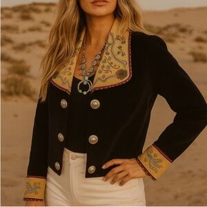 Double D Ranch Heavy Beaded Jacket 
Size Medium